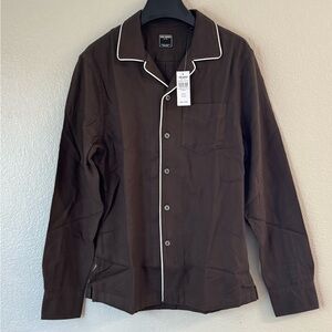 Todd Snyder Brand New with tags - Brown Shirt with White Piping